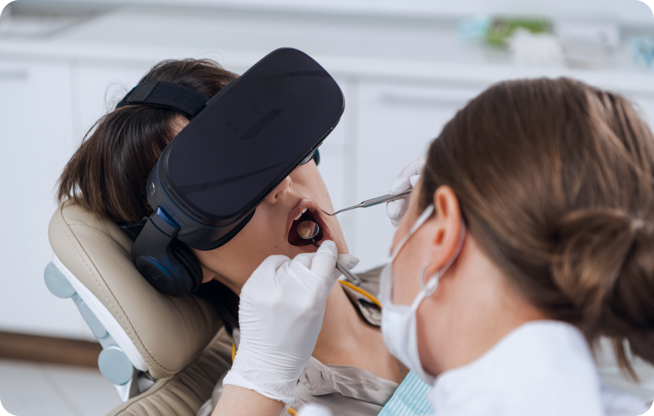 Immersion dentaire, Dentiste à Carnac : Casque de relaxation par réalité virtuelle Deepzen